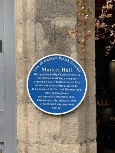 Durham Market plaque